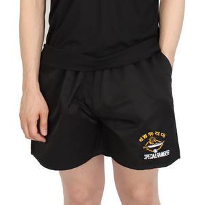 해병대 면 반바지 해병유격대 검정 군인 군용 바지