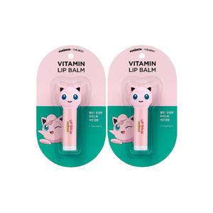 [유통기한 임박] 온더바디 벨먼 포켓몬 모이스춰샤인 립밤, 푸린핑크, 4.5g, 2개