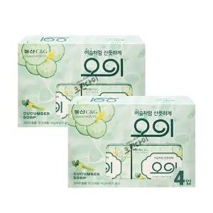 동산 크리오 오이 비누 90g x4입 x2개(총8개)