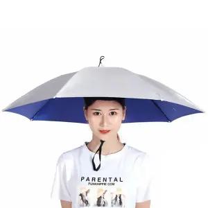 머리에쓰는 우산 모자 머리우산 암막양산 77cm EVA 여름 야외 농사 낚시 등산 OUB-HT77C