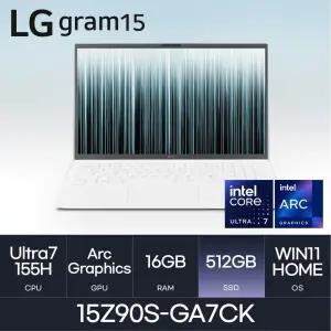 HMC / LG전자 그램15 / 15Z90S-GA7CK (D5 RAM 16GB / NVMe 512GB / WIN11H)