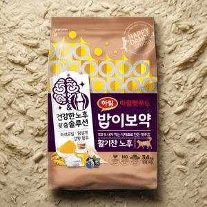 하림펫푸드 밥이보약 CAT 활기찬 노후 3.4kg 1개 고양이 사료