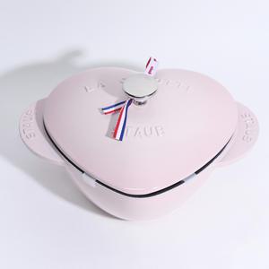 스타우브 B품 하트 꼬꼬떼 핑크 20cm 인덕션 무쇠냄비 주물냄비