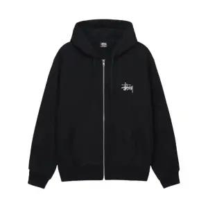 스투시 베이직 후드 집업 블랙 Stussy Basic Zip Hoodie Black 1975000/M