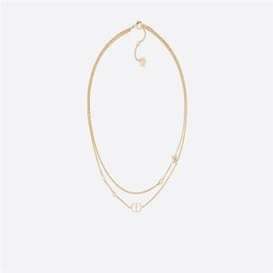 24FW 디올 PETIT CD 더블 목걸이 골드 N1155PMTCY