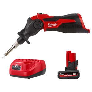 밀워키 M12 SI-501 충전 인두기 12V 5.0Ah 고출력 배터리 1개 세트