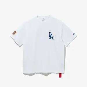 [AK플라자] [뉴에라] MLB LA 다저스 월드시리즈챔피언 티셔츠 화이트 14700229