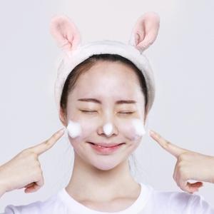 세안 헤어밴드 바니바니 4p세트 극세사 세수밴드