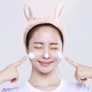 헤어밴드 바니바니 세안 4p세트 극세사 세수밴드