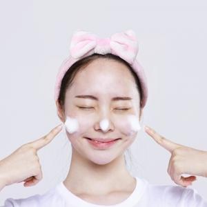 헤어밴드 왕리본 세안 5p세트 극세사 세면밴드