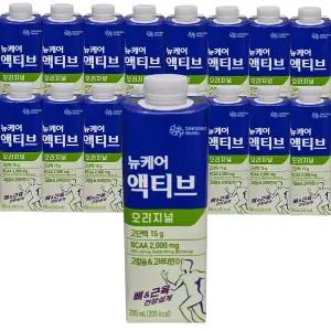 뉴케어 액티브 오리지널 고단백 균형영양식 200ml 48팩 2박스 뼈 근육 건강음료