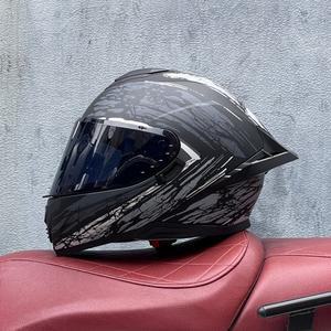 오토바이 풀 페이스 헬멧 빅 테일 여성 라이딩 Casco DOT 승인 2024