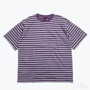 니들스 25SS S/S 크루넥 티 코튼 St 저지 퍼플/SAX QV364 반팔 티셔츠