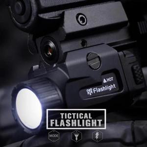 전술 무기 손전등 금속 800 루멘 LED 스트로브 라이트 20mm 글록 17 Airsoft 소총 TLR7 스카우트 사냥 토치