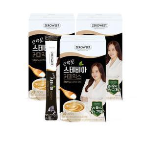 소유진 단백질 스테비아 커피믹스 30T 3박스 당제로 무설탕 프로틴 믹스커피 제로슈가