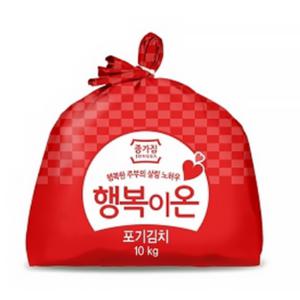 종가집 행복이온 플러스 포기김치 10kg