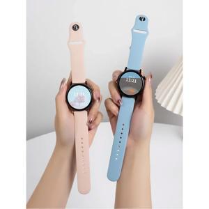 갤럭시 시계 7 FE 6 4 5 pro/Classic/Active 2/Gear S3 20mm 22mm 팔찌 화웨이 gt 4 5 2 3 밴드 용 실리콘 시계 스트랩