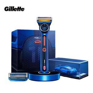 GILLETTE 호환 labs 가열식 면도기 Bugatti 한정판 이중 온도 모드 초박형 나노기술 FlexDisc 플렉싱 블레