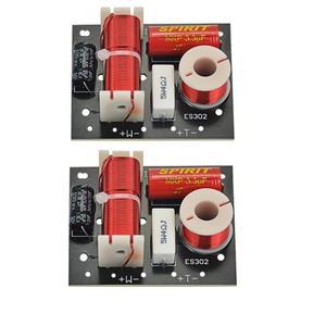 2Pcs 2 가지 방법 80W 오디오 스피커 크로스 오버 고음 + 저음 주파수 분배기 필터 DIY 홈 시어터 용