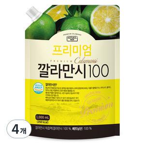 내추럴박스 프리미엄 깔라만시100 주스, 1L, 4개