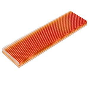 순수 구리 방열판 라디에이터 냉각 스키빙 핀 전자 칩 LED 150x40x10mm