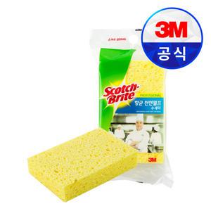 3M수세미 스카치브라이트 항균천연펄프수세미(REC-114) 1입 (핑크/옐로우)