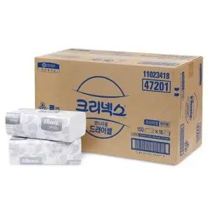 크리넥스 멀티 1겹 핸드타올 150매 x 16개입 1박스 47201