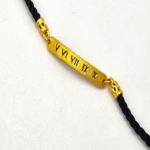 24K 순금 18.75g(5) 로프 택 팔찌(18K 연결고리 장식)