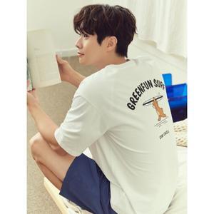 [롯데백화점]프로젝트엠 공용문베어 소로나 그래픽 반팔 티셔츠 EPE2TR3950