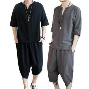 남성 여름 린넨 생활한복 상하의 세트 (색상선택)