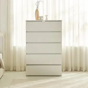 [정상가 338,000원] 몬 5단 800 화이트 서랍장