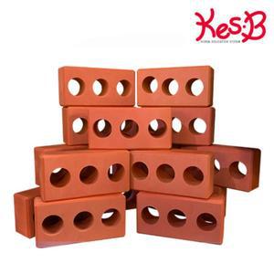 캐스B 튼튼 빨간벽돌블럭40pcs (2090) / 소프트 벽돌모양 블럭