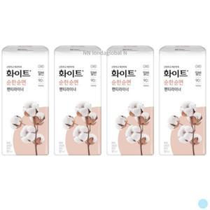 화이트 순한순면 일자형 팬티라이너 일반 90매 X 4팩