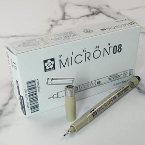 사쿠라 피그마 MICRION 0.5mm Bla 1다스 12자루 문구반점 SAKURA 드로잉펜 일러스트펜 캘리그라피펜