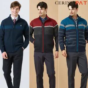 [CERINI by PAT][CERINI by PAT] 남성 기모 본딩 풀집업 니트 1종 23W