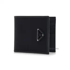 [라벨루쏘]  SS25 남성 삼각로고 반지갑 2MO513 2DMH F0002