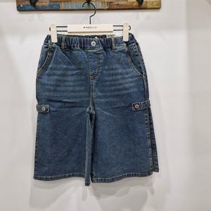 [행텐주니어](순천모다) 행텐주니어 풀밴딩 사이드턱 버뮤다핏 데님반바지 14520-056-405-10_SC
