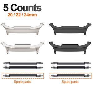 5 개/대 2pcs 커넥터 갤럭시 시계 울트라 47mm 밴드 시계 밴드 스트랩 어댑터에 대 한 3 원시 귀 20mm 22mm 24mm 팔찌