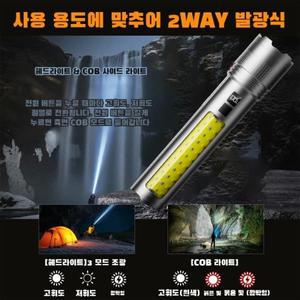 휴대용 실외 손전등,  긴 배터리 수명, 장거리 레이저 대포, 강한 빛 손전등, 실버 드래곤 줌