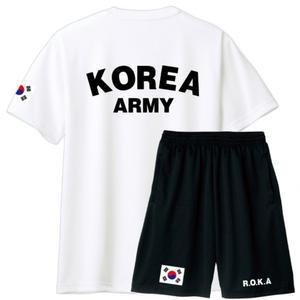 ROKA 공식 군용 기능성 로카 반팔티 여름 군대 티셔츠 커플티/반바지별매