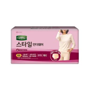 디펜드 스타일 언더웨어 팬티형 파워 여성용 중형 18p BNS