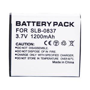 삼성 카메라 I5 I6 I50 L60 NV3 NV7 용 3.7V 1200mAH SLB-0837 SLB0837 배터리 충전식 배터리