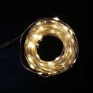 USB 100구 LED 드럼 와이어 전구 10M 웜색 트리전구 와이어전구 드럼전구 l