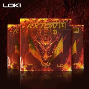 LOKI-RXTON 9 탁구 고무, 핍스인 슈퍼 끈적 내부 에너지, 블루 케이크 스폰지, 빠른 공격 및 아크
