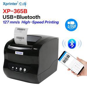Xprinter 365B 열 라벨 프린터 바코드 스티커 영수증 지원 Android iOS Windows 용 20-80mm 2 In 1 프린팅