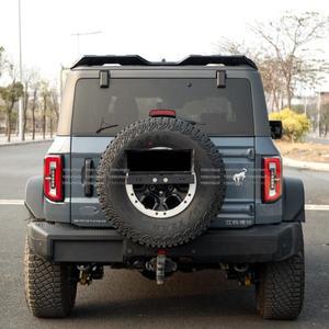 Ford Bronco 2021 루프 스포일러 ABS 광택 블랙 카본 컬러 뒷 트렁크 윙 자동차 액세서리