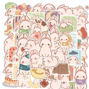 토끼 스티커 50장 캐리어 노트북 방수 PVC 코팅