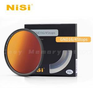 NiSi GND 필터 77mm 67mm 49 52 55 58 62 72/82 gnd 미러 스테이션방향 그라디언트 회색 원형 카메라