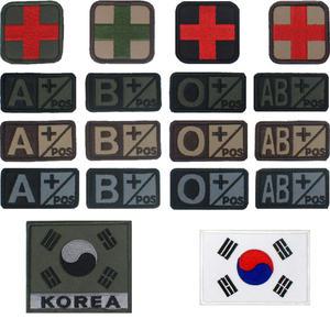 태극기패치/메딕/혈액형패치/찍찍이/와펜/벨크로