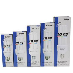 바텍 삼파장 인버터전구 E26 11W 15W 20W 25W 형광등 가정